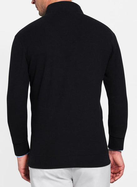 Peter Millar | Tri-Blend Melange Fleece Quarter Zip