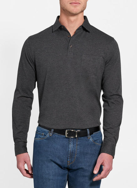 Peter Millar | Crown Fleece Long Sleeve Polo