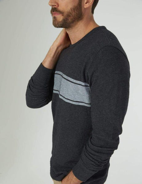 Faherty | Long Sleeve Surf Stripe Crew