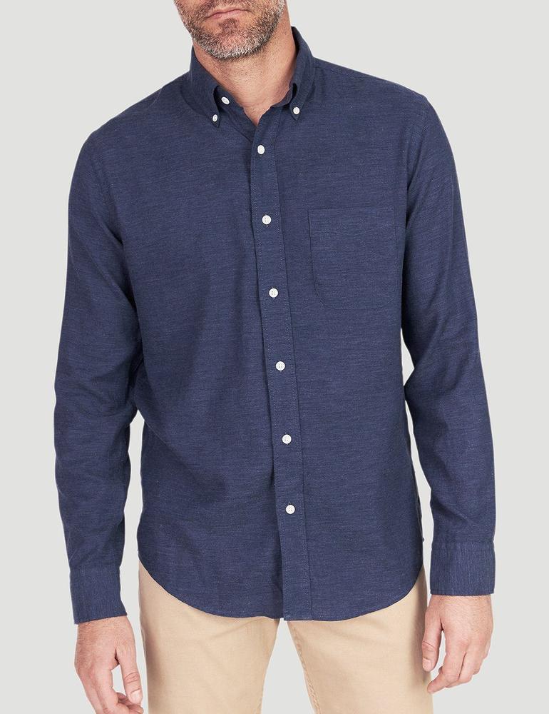 Faherty | Melange Oxford Shirt