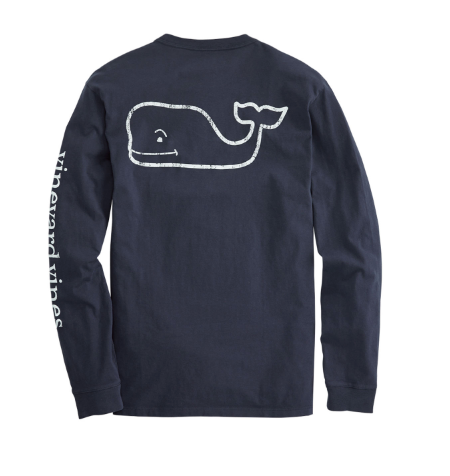 Vineyard Vines | Long Sleeve Vintage Whale Pocket Tee