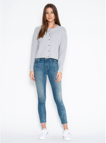One Grey Day | Georgia Crop Cashmere Cardi