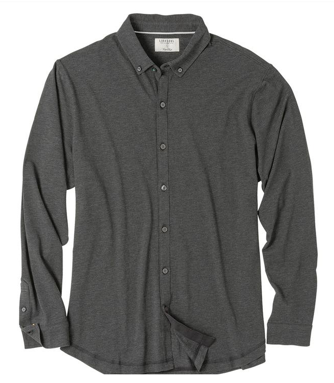 Linksoul | Heather Long-Sleeve Full Button Shirt